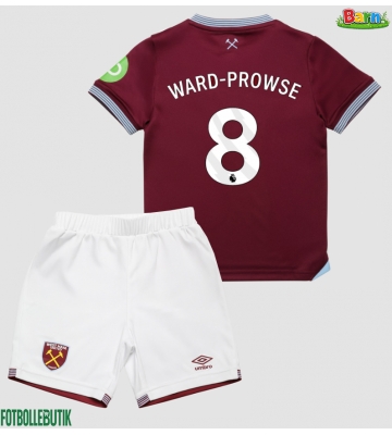 West Ham United James Ward-Prowse #8 Hemmaställ Barn 2025-26 Kortärmad (+ Korta byxor)